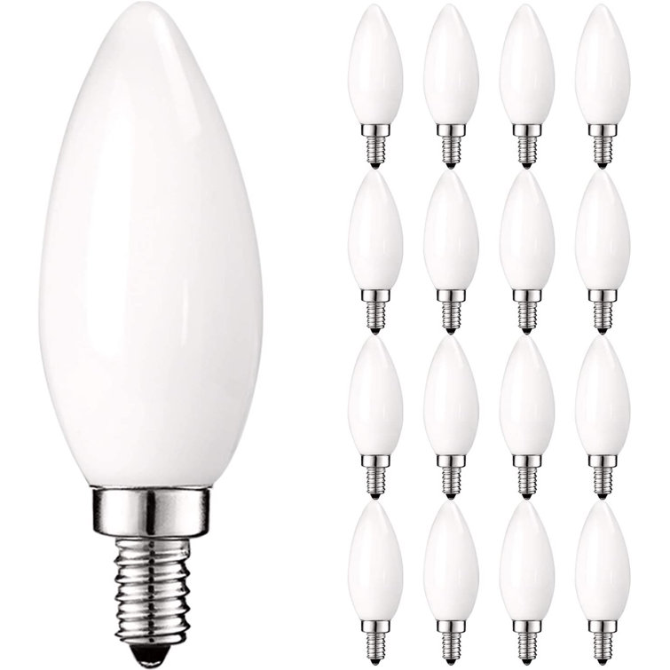 Luxrite 4 Watt 40 Watt Equivalent B11 LED Dimmable Light Bulb